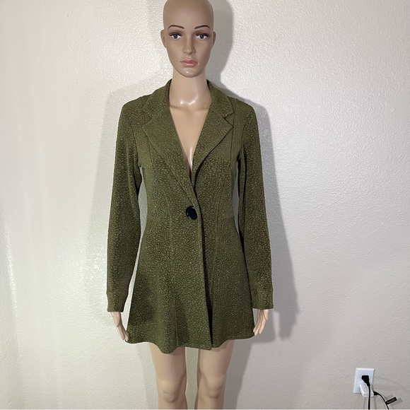 eva varro Jackets & Blazers - Eva Varro Olive Green Women's Jacket